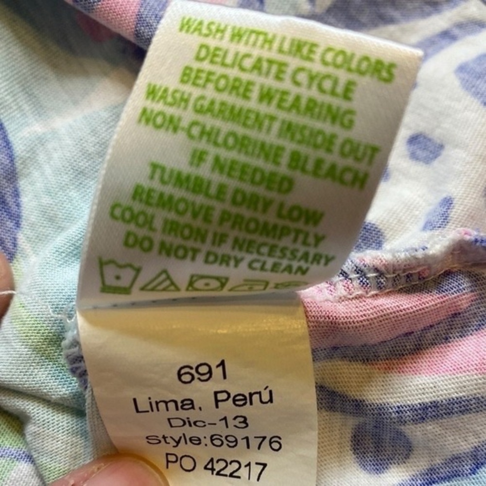 Lilly Pulitzer Pink and Blue Patterned Dress